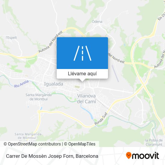 Mapa Carrer De Mossèn Josep Forn
