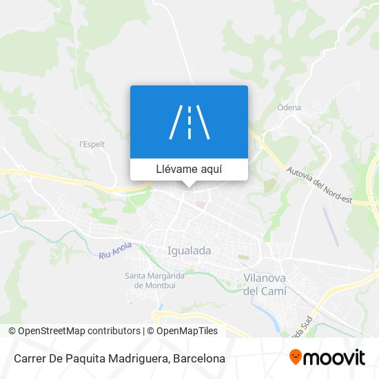 Mapa Carrer De Paquita Madriguera