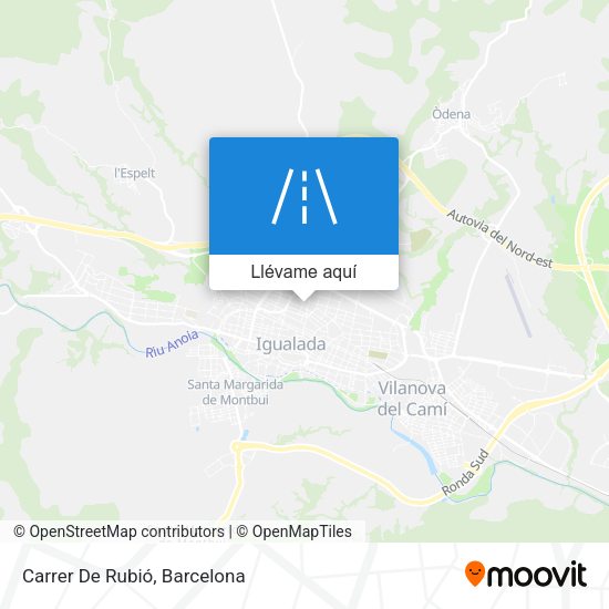 Mapa Carrer De Rubió