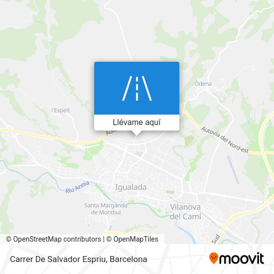 Mapa Carrer De Salvador Espriu