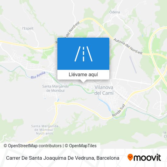 Mapa Carrer De Santa Joaquima De Vedruna