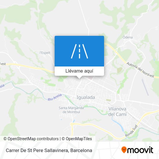 Mapa Carrer De St Pere Sallavinera