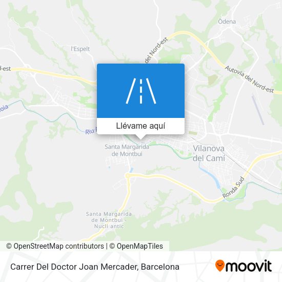 Mapa Carrer Del Doctor Joan Mercader