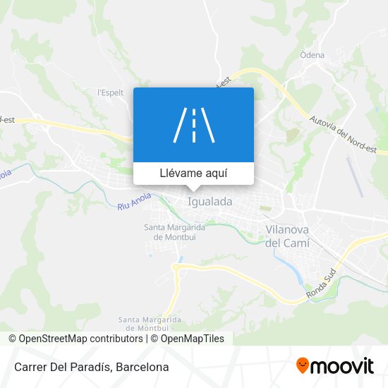 Mapa Carrer Del Paradís