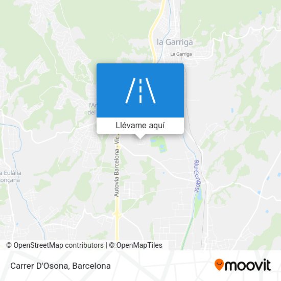 Mapa Carrer D'Osona
