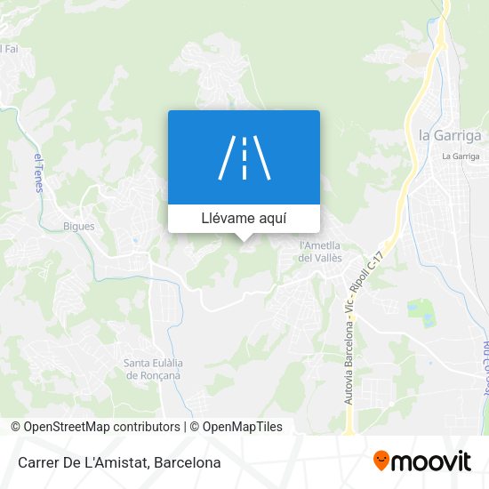 Mapa Carrer De L'Amistat