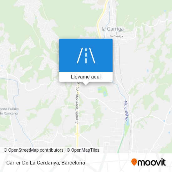 Mapa Carrer De La Cerdanya