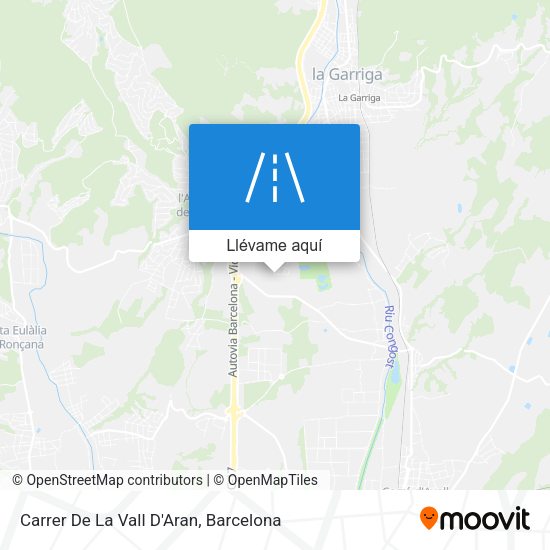 Mapa Carrer De La Vall D'Aran