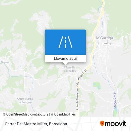 Mapa Carrer Del Mestre Millet