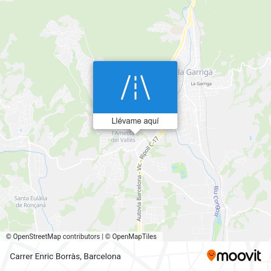 Mapa Carrer Enric Borràs