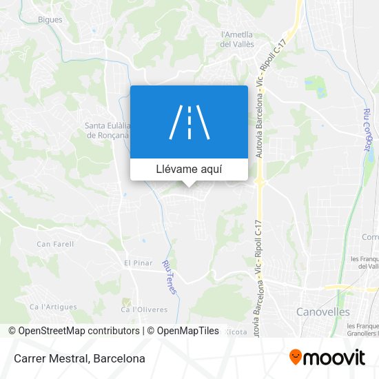 Mapa Carrer Mestral