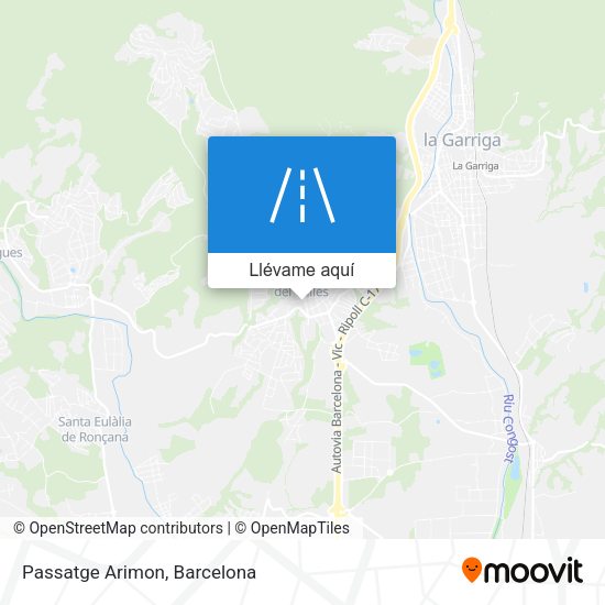 Mapa Passatge Arimon