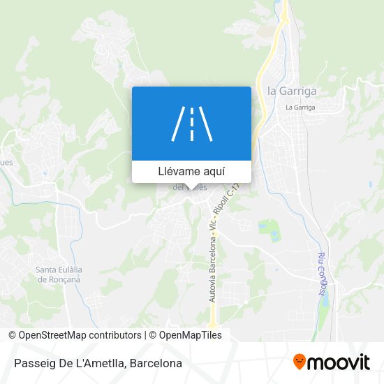 Mapa Passeig De L'Ametlla