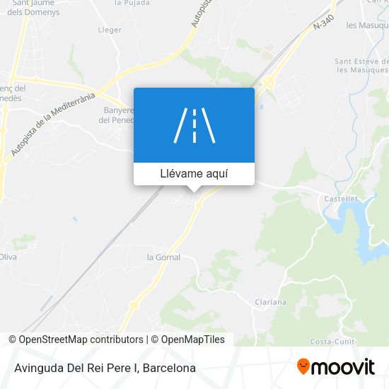 Mapa Avinguda Del Rei Pere I