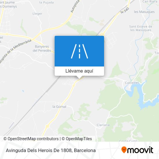 Mapa Avinguda Dels Herois De 1808
