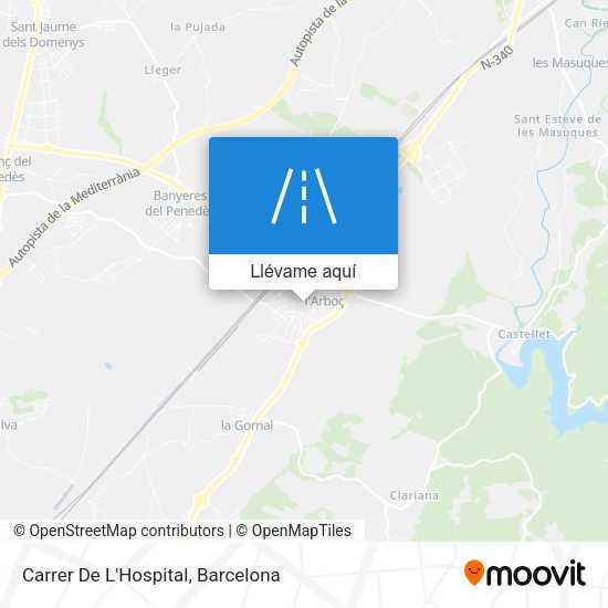 Mapa Carrer De L'Hospital