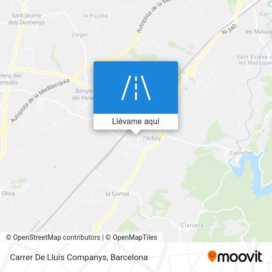 Mapa Carrer De Lluís Companys