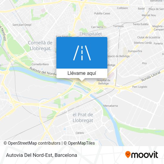 Mapa Autovia Del Nord-Est