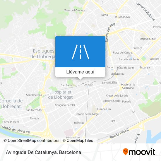 Mapa Avinguda De Catalunya