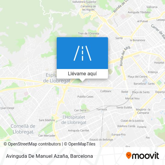 Mapa Avinguda De Manuel Azaña