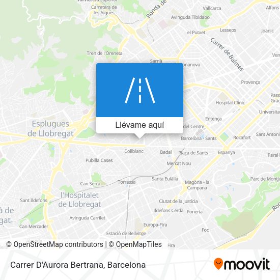 Mapa Carrer D'Aurora Bertrana