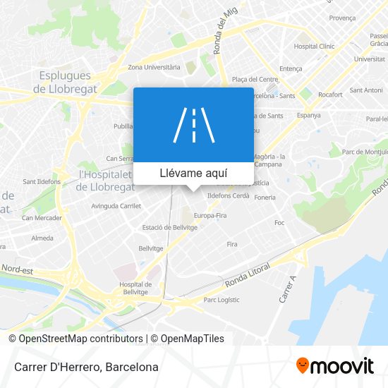 Mapa Carrer D'Herrero