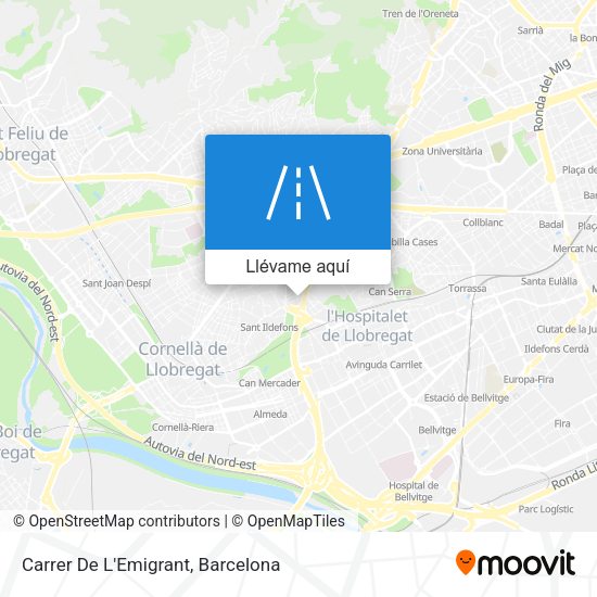 Mapa Carrer De L'Emigrant