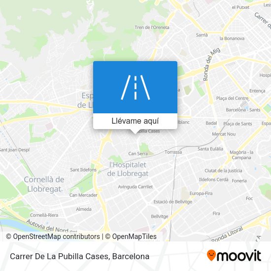 Mapa Carrer De La Pubilla Cases