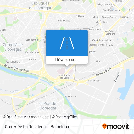 Mapa Carrer De La Residència