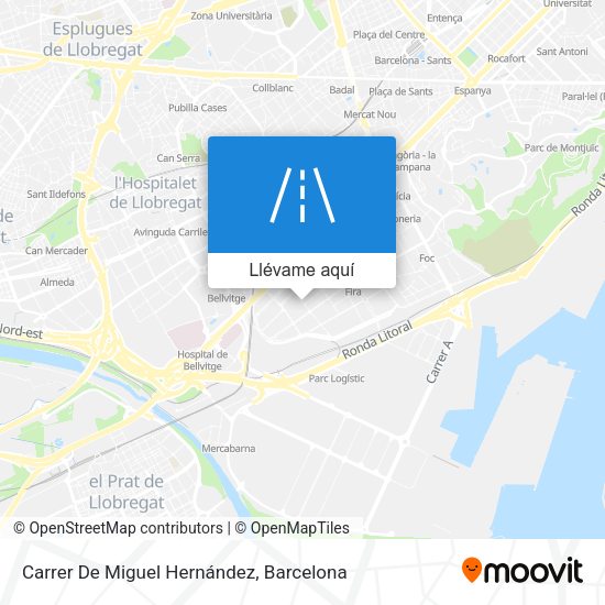Mapa Carrer De Miguel Hernández