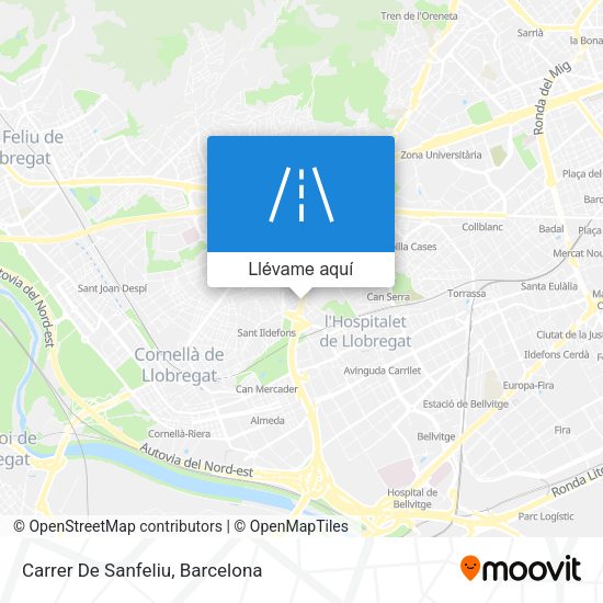 Mapa Carrer De Sanfeliu