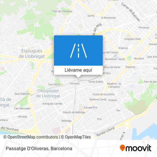 Mapa Passatge D'Oliveras