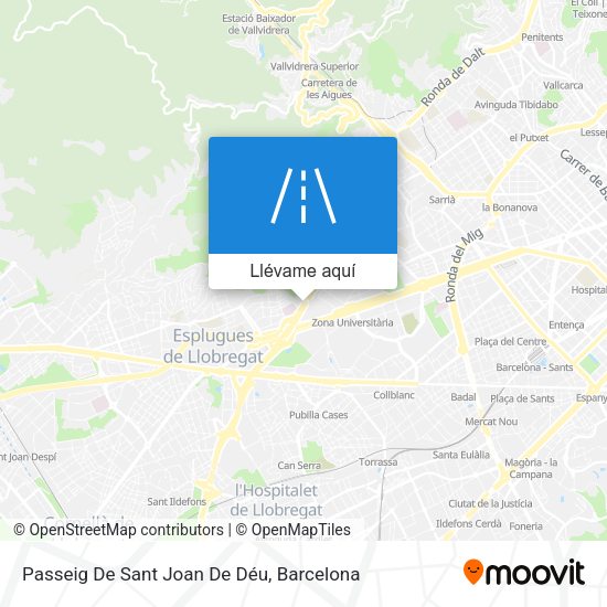 Mapa Passeig De Sant Joan De Déu