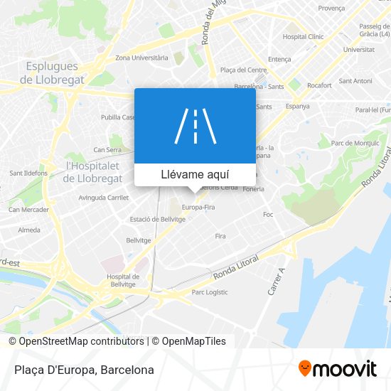 Mapa Plaça D'Europa