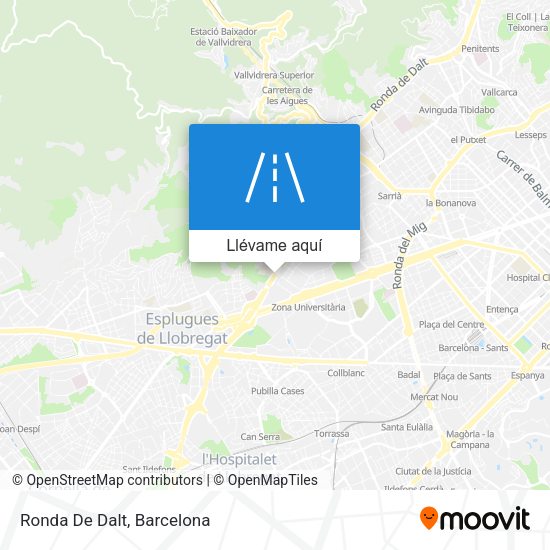 Mapa Ronda De Dalt