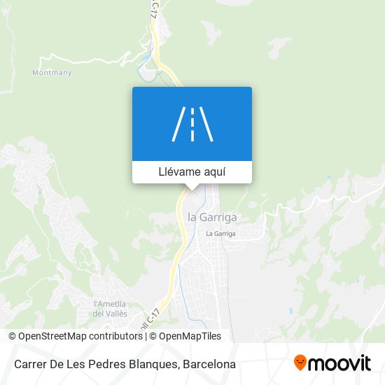 Mapa Carrer De Les Pedres Blanques