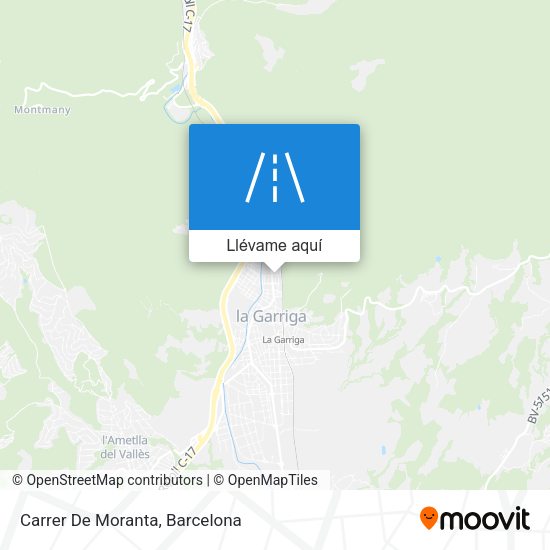 Mapa Carrer De Moranta