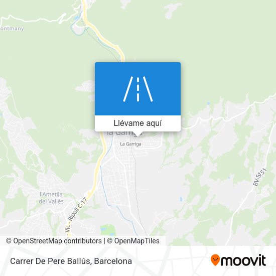 Mapa Carrer De Pere Ballús