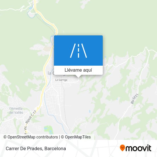 Mapa Carrer De Prades