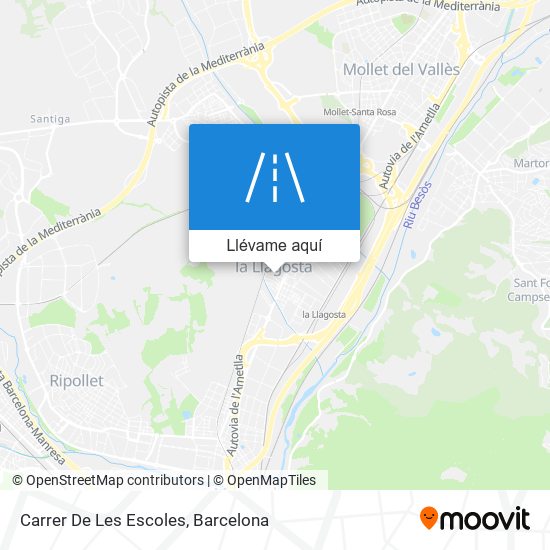 Mapa Carrer De Les Escoles