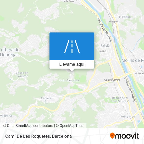 Mapa Camí De Les Roquetes