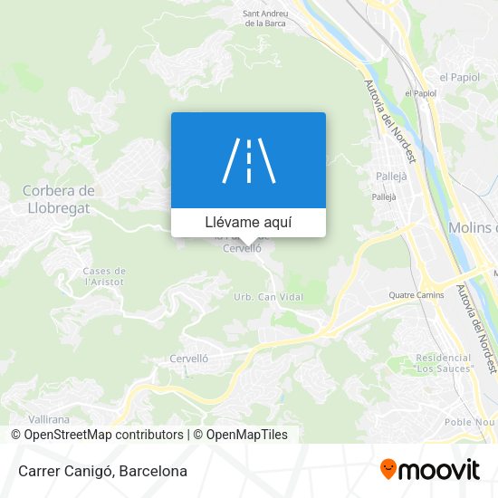 Mapa Carrer Canigó