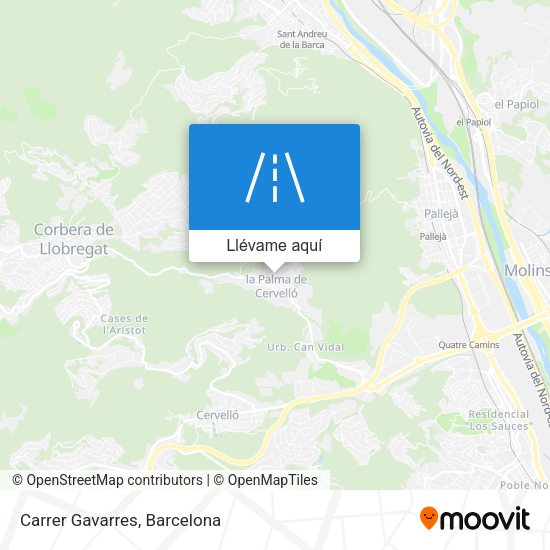 Mapa Carrer Gavarres