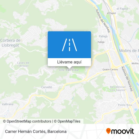 Mapa Carrer Hernán Cortés