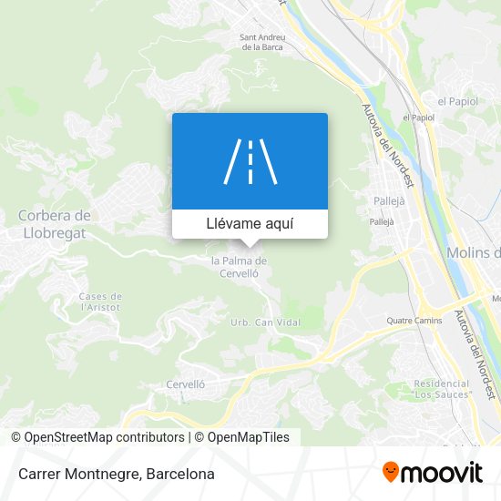 Mapa Carrer Montnegre