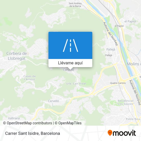 Mapa Carrer Sant Isidre