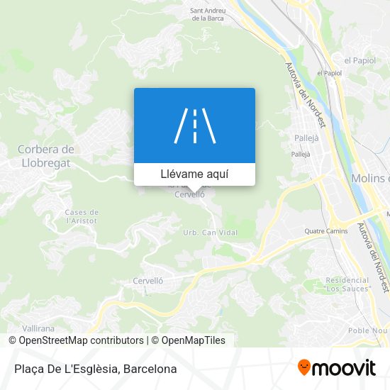 Mapa Plaça De L'Esglèsia