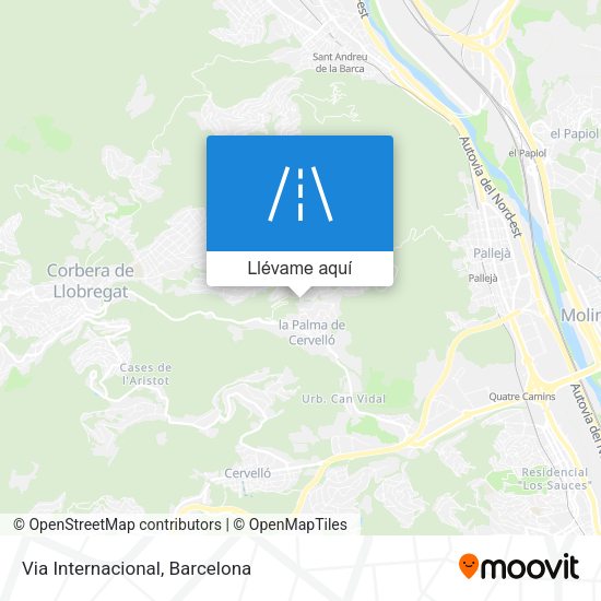 Mapa Via Internacional