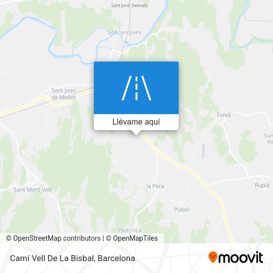 Mapa Camí Vell De La Bisbal