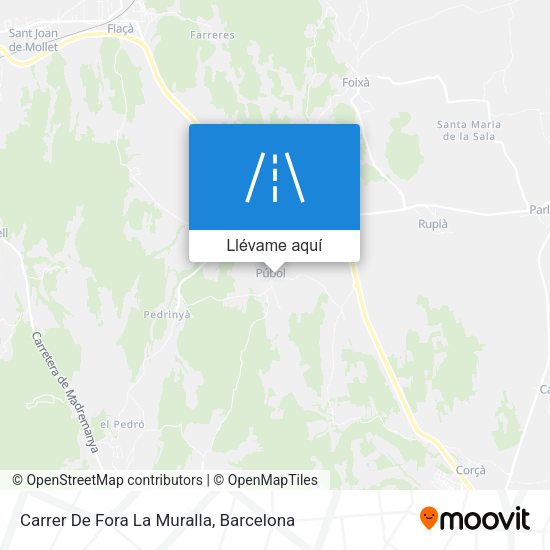 Mapa Carrer De Fora La Muralla